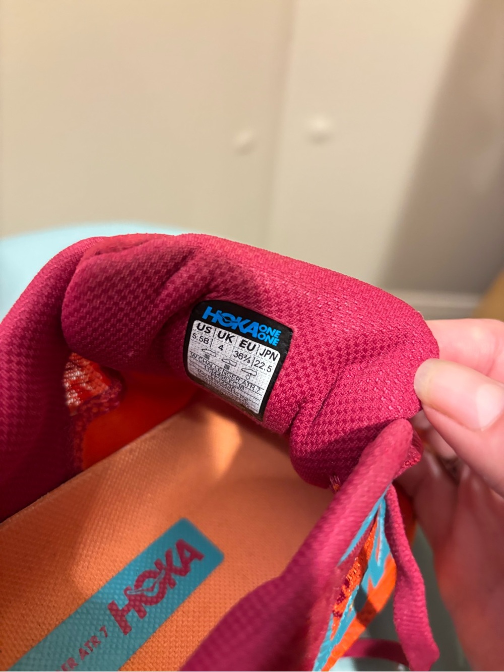 Hoka Women’s Challenger ATR 7 - Orange, Pink & Teal Trail Running Shoes - Picture 5 of 5
